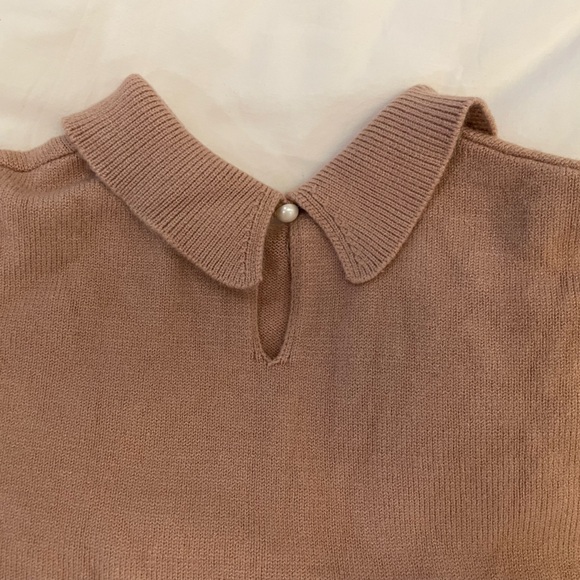 Deux Par Deux  3/4 Sleeve Knitted Top in Beige - Kids Size 8 - Picture 4 of 6